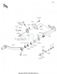 ВАЛ ПЕРЕКЛЮЧЕНИЯ СКОРОСТЕЙ KX250F 2022