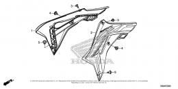 БОКОВИНЫ РАДИАТОРА CRF250R 2019