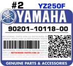 90201-10118-00 YAMAHA YZ250F