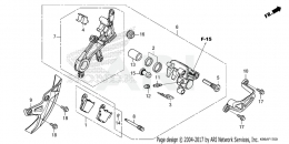 ЗАДНИЙ ТОРМОЗНОЙ СУППОРТ CRF250R 2022