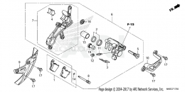 ЗАДНИЙ ТОРМОЗНОЙ СУППОРТ CRF450R 2021