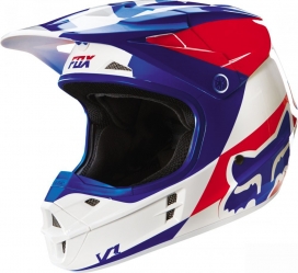 Мотошлем FOX V1 MAKO HELMET ECE бело-синий,МОТОКРОСС,MOTOCROSS,14407-025