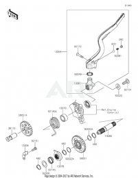 МЕХАНИЗМ КИК СТАРТЕРА KX250F 2020