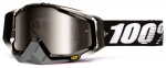 Мото очки 100% RACECRAFT Goggle Abyss Black - Mirror Silver Lens