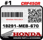 18291-MEB-670 HONDA CRF450R