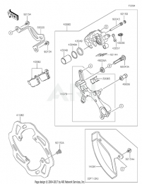 ЗАДНИЙ ТОРМОЗНОЙ СУППОРТ KX250F 2021