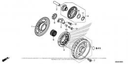 МЕХАНИЗМ ЭЛЕКТРОСТАРТЕРА CRF250R 2020