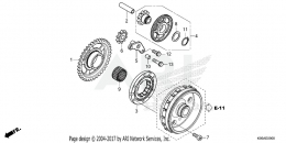 МЕХАНИЗМ ЭЛЕКТРОСТАРТЕРА CRF250R 2022