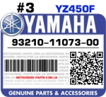 93210-11073-00 YAMAHA YZ450F