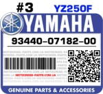 93440-07182-00 YAMAHA YZ250F