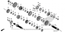 КОРОБКА СКОРОСТЕЙ CRF250R 2020