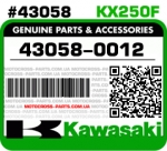 43058-0012 KAWASAKI KX250F