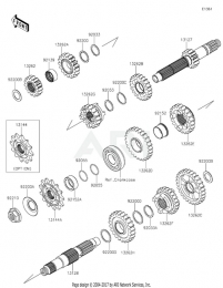 КОРОБКА СКОРОСТЕЙ KX250F 2022