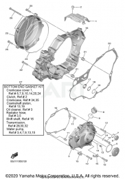 БОКОВЫЕ КРЫШКИ КАРТЕРОВ YZ450F 2020