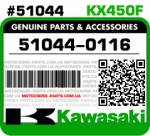 51044-0116 KAWASAKI KX450F