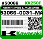 53066-0031-MA KAWASAKI KX250F