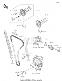 РАСПРЕДВАЛЫ+ЦЕПЬ ГРМ KX450F 2021