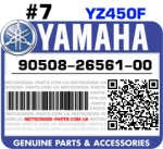 90508-26561-00 YAMAHA YZ450F