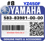 583-83981-00-00 YAMAHA YZ450F