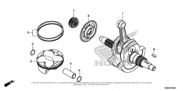 КОЛЕНВАЛ+ПОРШЕНЬ CRF250R 2020