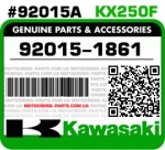 92015-1861 KAWASAKI KX250F