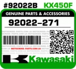 92022-271 KAWASAKI KX450F