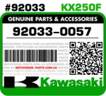 92033-0057 KAWASAKI KX250F