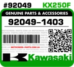 92049-1403 KAWASAKI KX250F