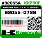 92055-0729 KAWASAKI KX250F