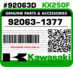 92063-1377 KAWASAKI KX250F