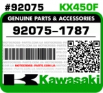 92075-1787 KAWASAKI KX450F