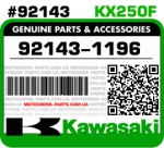 92143-1196 KAWASAKI KX250F