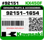 92151-1654 KAWASAKI KX450F