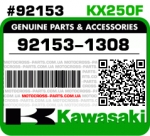 92153-1308 KAWASAKI KX250F