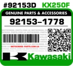 92153-1778 KAWASAKI KX250F