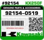 92154-0519 KAWASAKI KX250F